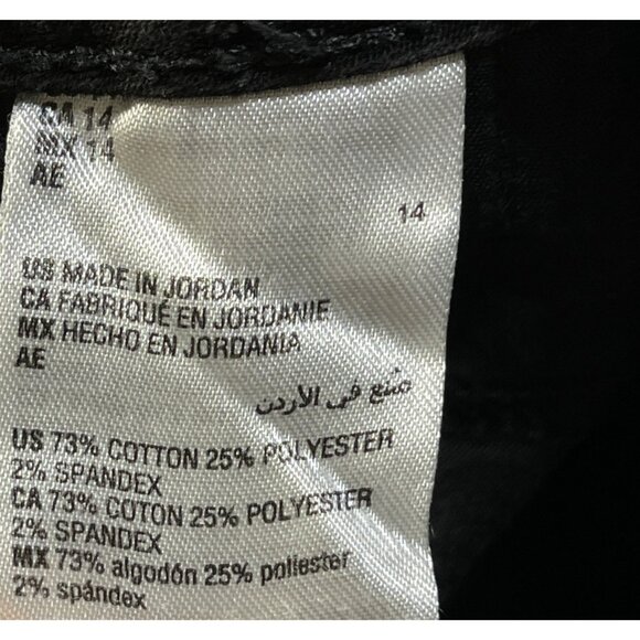 Charter Club Black Jeans Lexington Straight Size 14 Stretch - Picture 6 of 6